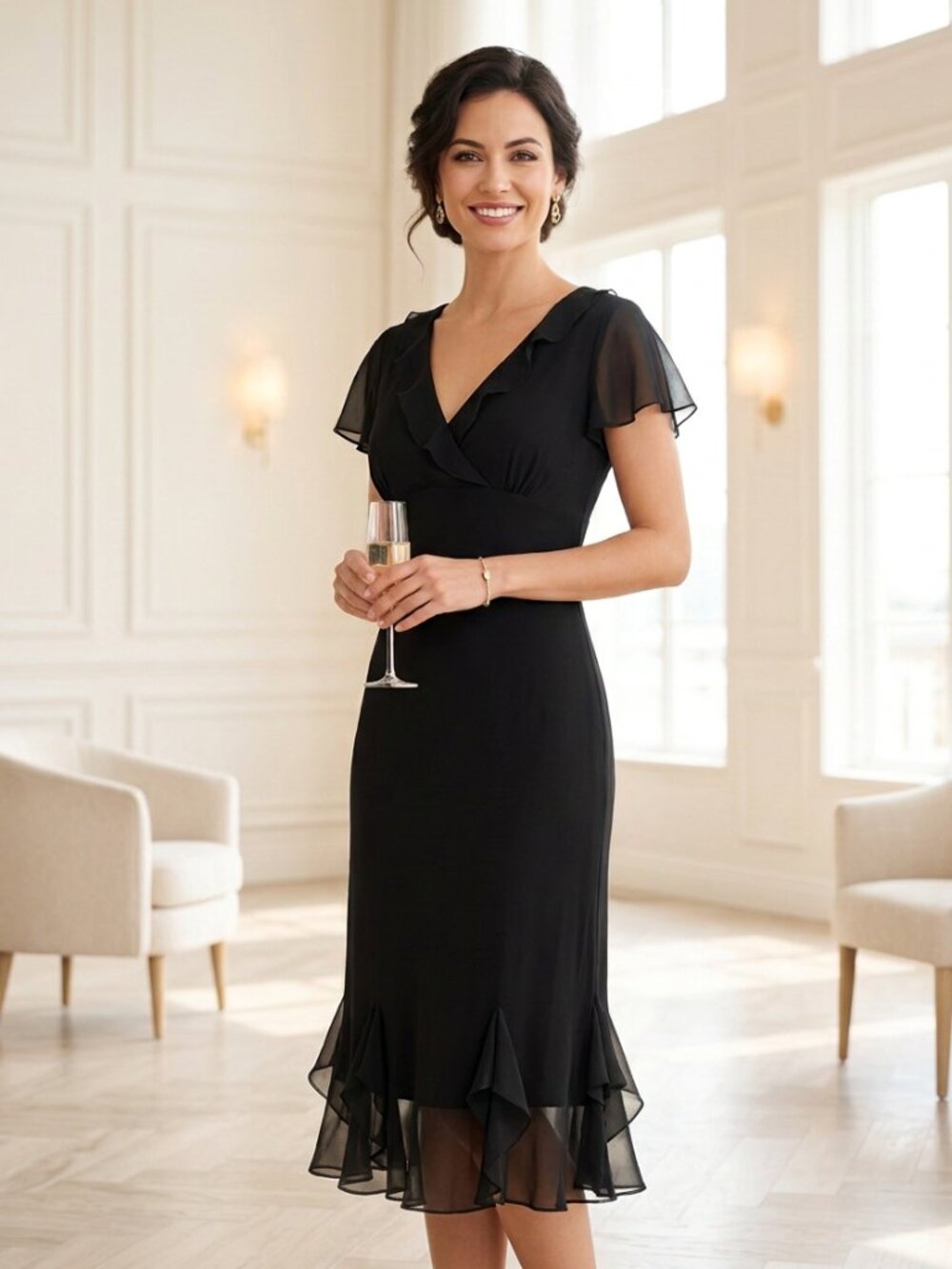 AGB Byer California Black Cocktail Dress
